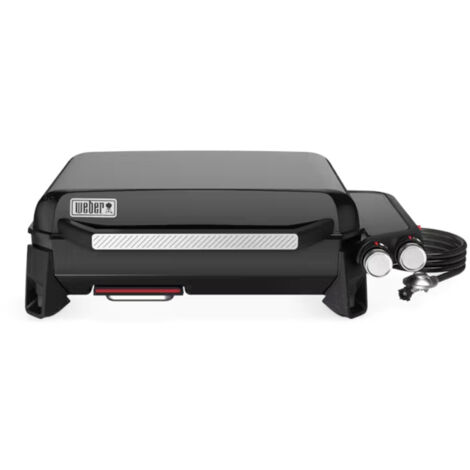 Weber – Plancha à gaz 56 cm – 2 brûleurs inox – Puissance 4,68 kW – Surface de cuisson 56 x 41,5 cm – Allumage piezo-électrique (1/5)