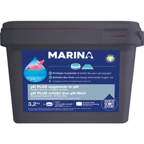 pH plus galets pré-dosés pour 10 m³ 3,2 kg - Marina