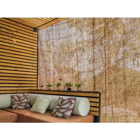 Ombrière rectangulaire en fibres de coco 3 x 2 m – Voile d'ombrage pour espaces extérieurs – Tissage ajouré pour circulation d'air – Jardiline (1/7)