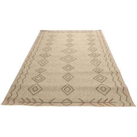 Tapis extérieur rectangulaire Marrakech 170 x 240 cm en laine synthétique - Jardiline (1/2)