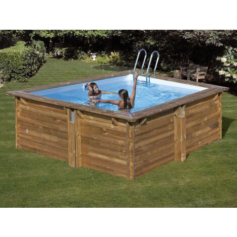 Piscine bois Carra 3 3,05 x 3,05 x 1,19 m - Gré