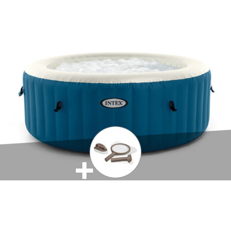 Intex – Spa gonflable rond 4 places – 100 diffuseurs à bulles – Capacité 667L – Dimensions 180 x 180 x 66 cm – Vinyle résistant