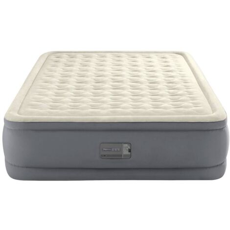 Intex – Matelas gonflable 2 places 203x152x46 cm – TPU élastique – Gonfleur électrique intégré – Confort FiberTech (1/10)