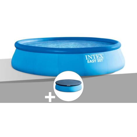 Intex – Piscine gonflable autoportée Ø 3,96 m – Hauteur 0,84 m – Volume 7,3 m³ – Montage rapide en 10 min – Filtration à cartouche incluse
