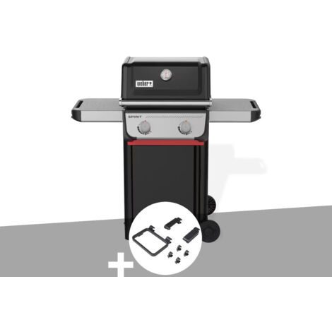 Barbecue à gaz Spirit E-210 + Set d'accessoires clipsables Weber Works - Weber