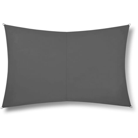 Voile d'ombrage rectangulaire RIVAGE Ardoise - 3 x 2 m - Qualité Premium Jardiline (1/2)