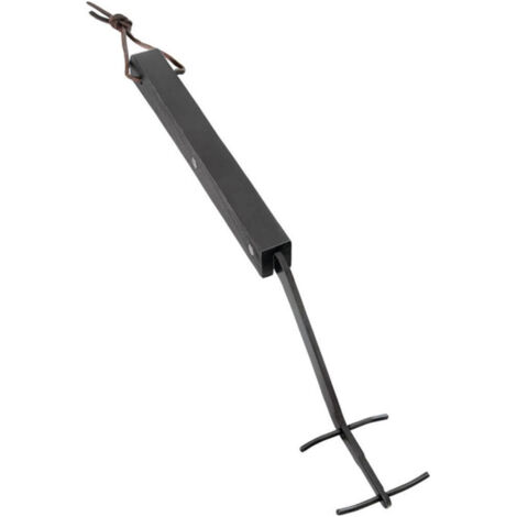 Napoleon – Soulève-grille de barbecue en acier inoxydable avec poignée en bois – Longueur 35,5 cm – Design riveté pour solidité – Boucle de suspension
