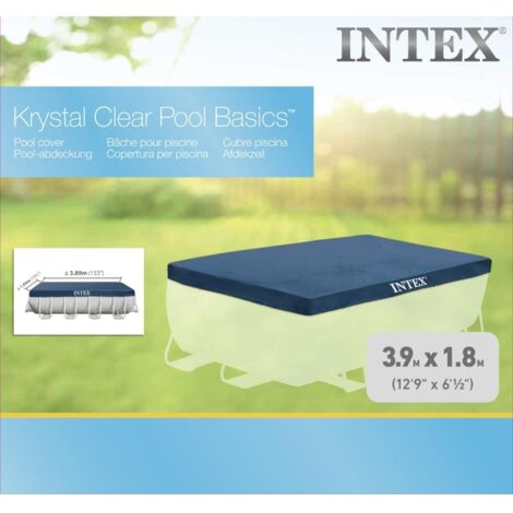 Bâche de protection pour piscine tubulaire rectangulaire 4,00 x 2,00 m - Intex