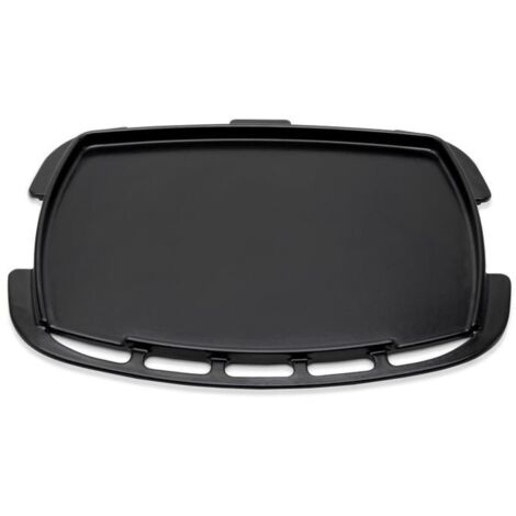Plaque en fonte émaillée pour barbecue Weber Q 1100N et Q 1200N – Surface antiadhésive – Dimensions 51 x 42,5 cm – Poids 6,1 kg - Q1000