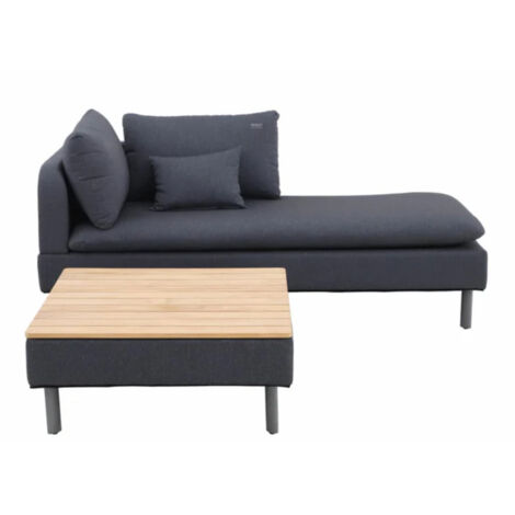 Salon de jardin détente Modularo, 1 canapé + 1 table basse - Jardideco (1/4)