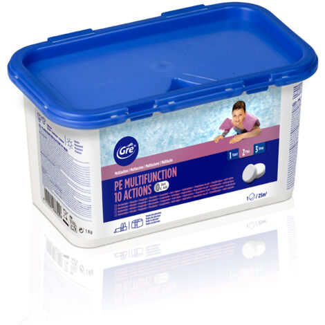 Chlore 10 actions sans acide borique 1 kg - Gré (1/2)