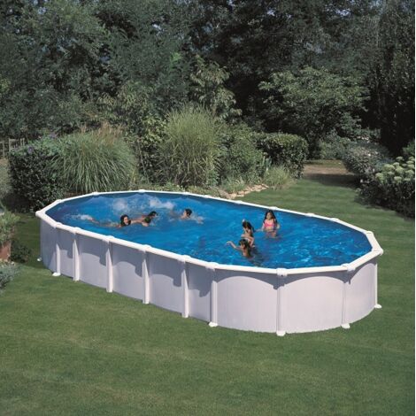 Piscine ovale hors sol en kit 915 x 470 x 132 cm avec renforts en u (1/5)