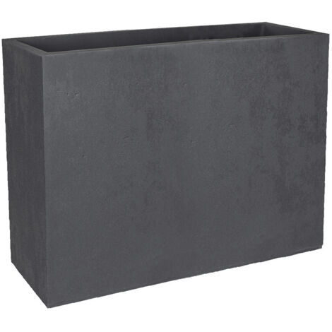 EDA Wandwand Loft L Basalt 46 Decor Van Beton Dubbelwandig Wateropslagzone 78 X 29 H 60 Cm Antracietgrijs 753088441