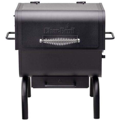 Barbecue portable à charbon 58cm – Foyer de fumoir déporté – Clapets de ventilation réglables – Bac à cendre accessible – Char-Broil (1/5)