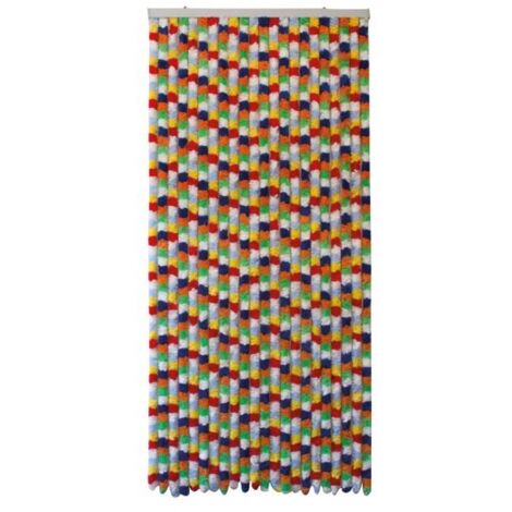 Rideau de porte chenille Katmandou, 90 x 220 cm, multicolore - Morel