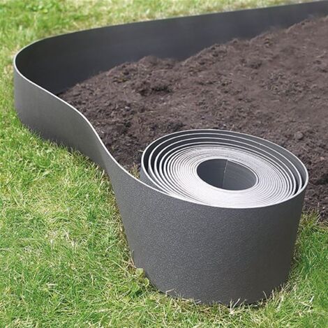 Nortene – Bordure flexible 10m – Polyéthylène 100% recyclé – Hauteur 15 cm – Épaisseur 3 mm – Anti-UV pour durabilité