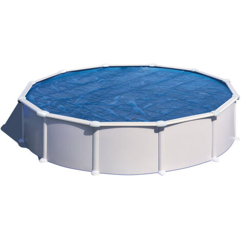 GRE – Bâche à bulles pour piscine ronde 5,50 m – Épaisseur 180 microns – Polyéthylène anti-UV – Réduit évaporation et débris