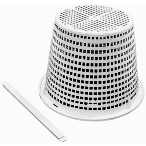 Panier De Skimmer Pour Piscine - Diamètre 19 Cm, Hauteur 11 Cm, Résistant Au Chlore, Avec Poignée