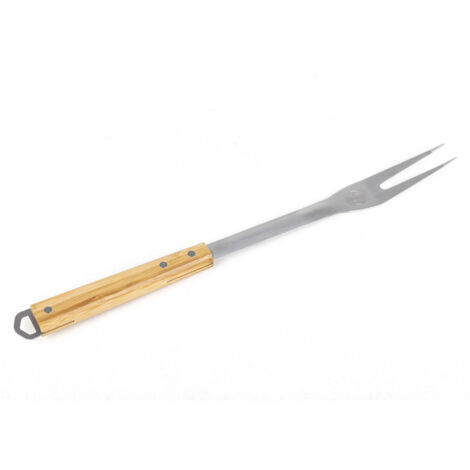 Fourchette inox 44 cm manche bambou - Somagic (1/2)