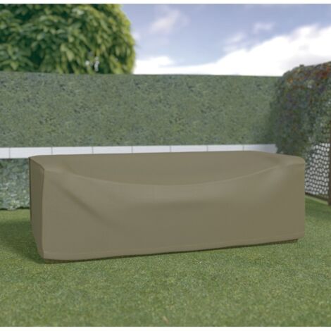 Nortene – Housse de protection pour canapé 3 places – Déperlant et anti-UV – Dimensions 230 x 100 x 70 cm – Polyester enduit polyuréthane – Couleur taupe