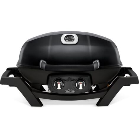 Napoleon – Barbecue à gaz portatif Travel Q PRO 285 – Surface de cuisson 54 x 37 cm – Couvercle en fonte d'aluminium – 2 brûleurs inox