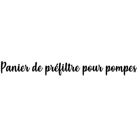 Panier de préfiltre pour pompes Ultraflow - Pentair