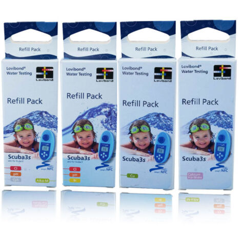 Pastilles réactives alcalinité totale pour testeur électronique – Boîte de 100 unités – Plage de mesure 5 à 200 mg/L CaCO3 – Lovibond