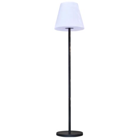 Lumisky – Lampadaire d'extérieur solaire LED 150 cm – Acier blanc – Autonomie 5h – Intensité 250 lumens – IP44 résistant aux éclaboussures