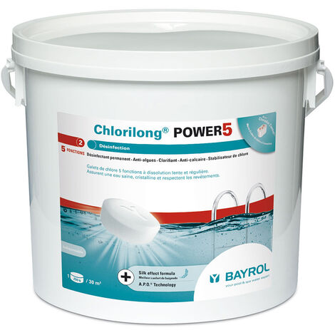 Chlore 5 actions e.Chlorilong Power 5 5 kg - Bayrol