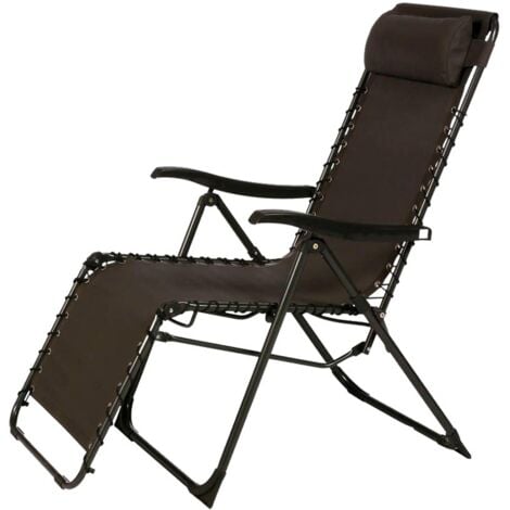 Fauteuil de jardin relax SILOS Gris anthracite - Hespéride