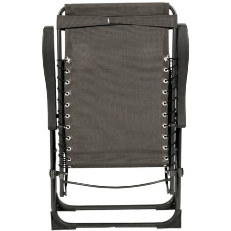 Fauteuil de jardin relax SILOS Gris anthracite - Hespéride