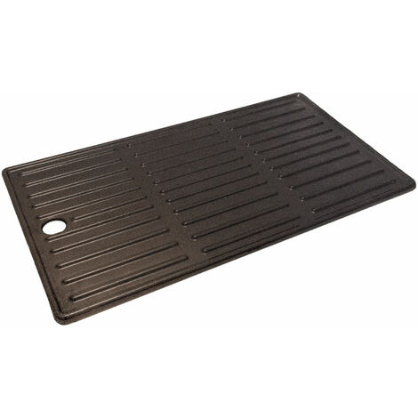 VEVOR Plancha Inox Barbecue à Charbon de Bois Plaque de Cuisson en Acier  Inoxydable 81x43cm Plaque Fonte Plancha à Gaz Extérieur Professionnelle  Rainure à Graisse avec 4 Pelles pour Four Restaurant