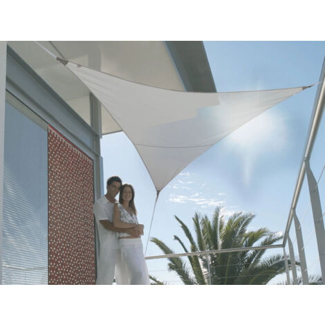 Voile D'ombrage Triangulaire L 5 M Taupe (1/3)