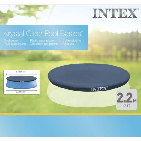 Bâche de protection pour piscine autoportée Ø 2,44 m - Intex