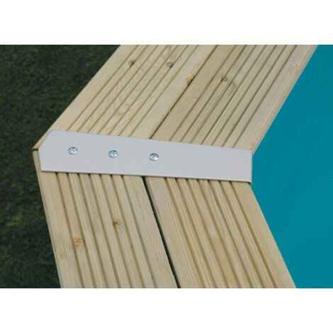 Piscine bois Linéa 15,50 x 3,50 x 1,55 m - Liner beige - Ubbink