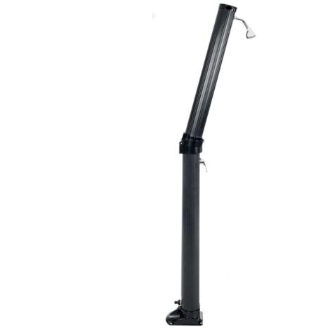 Ubbink – Douche solaire 23L en ABS noir – Hauteur 220 cm – Mitigeur pour eau chaude et froide – Installation facile au sol (1/5)