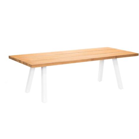 Grande table de jardin en teck avec structure en aluminium Seychelles - 10 places - Jardiline (1/5)