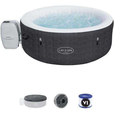 Bestway – Spa gonflable rond Lay-Z-Spa Havana 2/4 places – 120 jets Airjet – Diamètre 180 cm – Température max 40°C – Application Smart Hub