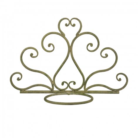 Porte-pot en métal vieilli vert - 31,8 x 14,5 x 21,9 cm - Esschert Design (1/3)