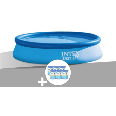 Kit piscine autoportée Intex Easy Set 3,05 x 0,76 m (avec filtration) + 6 cartouches
