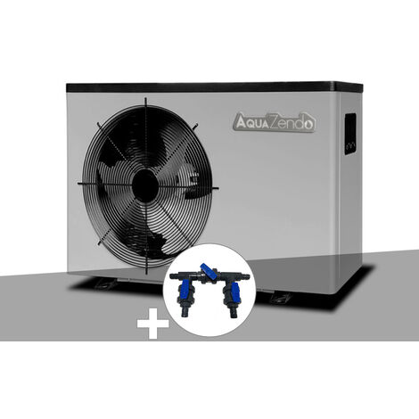 Pompe à chaleur 7 kW Full Inverter Aqua Premium + Kit by-pass Ø 32/38/50 mm - AquaZendo