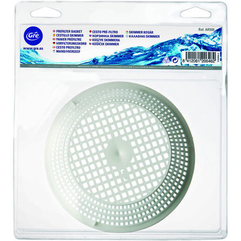 GRE – Epuisette de piscine AR500 – Panier skimmer en plastique renforcé – Largeur 40cm – Pour nettoyage efficace des débris (1/5)