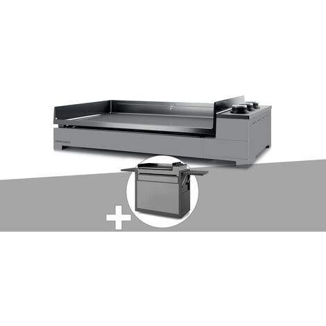 Plancha gaz Premium 75 acier avec chariot - Forge Adour