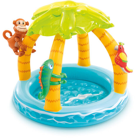 Receveur de douche îlot avec toit 102 x 86 cm Intex 58417