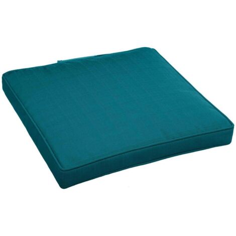 Hesperide – Galette de chaise déhoussable 40x40cm – Rembourrage mousse polyuréthane – Déperlant et anti-UV – Confort optimal pour repas en extérieur