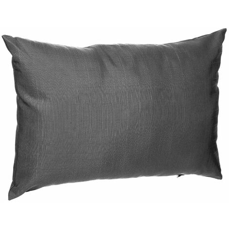 Hesperide – Coussin d'extérieur 50 x 30 cm – Tissu déperlant anti-UV – Confort optimal pour canapés et fauteuils de jardin – Couleur ardoise