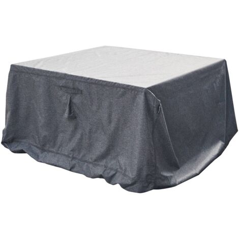 Hesperide – Housse de protection pour table carrée 165 x 165 x 80 cm – Polyester déperlant – Œillets et système d'aération inclus – Sac de transport