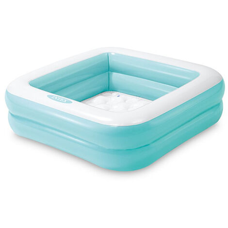 Piscine gonflable carrée Bleu - Intex