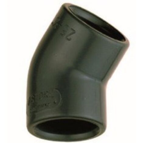 Coude PVC pression 45° femelle Ø 50 mm - Fitt (1/3)