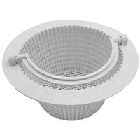 Skimmer de piscine bois 8,5 cm – Panier PVC compatible piscines Ubbink – Diamètre haut 16,3 cm, bas 10 cm
